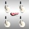 Service Caster 4 Inch 316SS Nylon Wheel Swivel 1-1/8 Inch Expanding Stem Caster Set SCC SCC-SS316EX20S414-NYS-118-4 - alternate 2